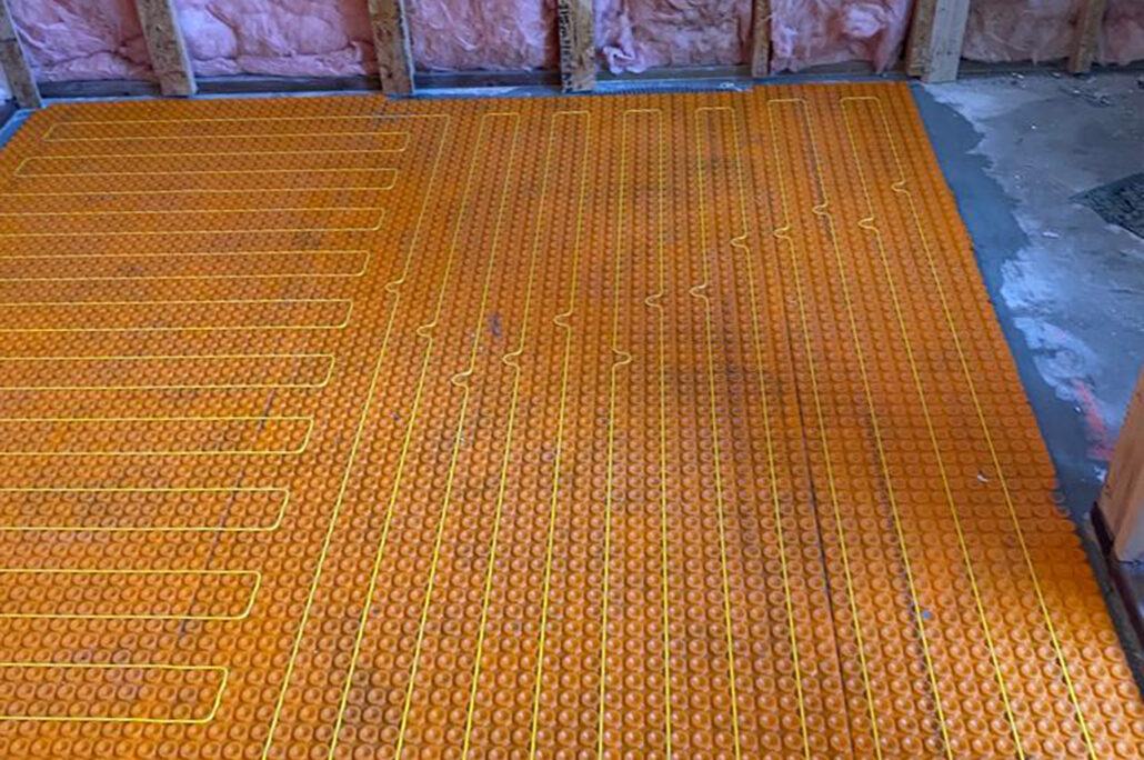 radiant heated floor for arthritis