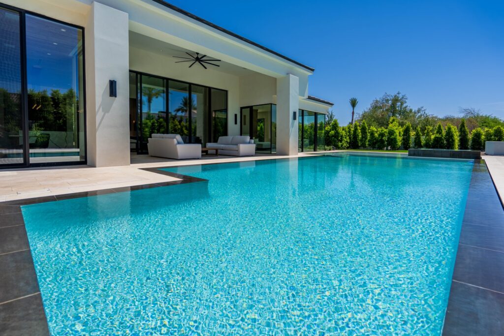 Modern house with swimming pool