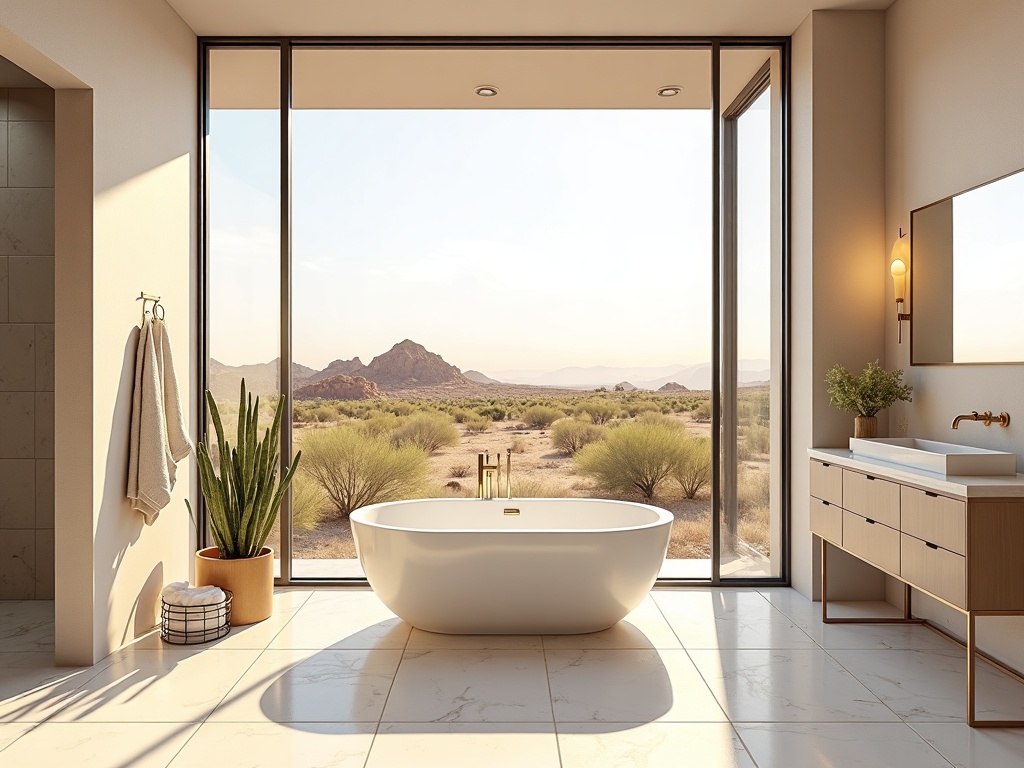 Bright luxury kitchen remodel interior showing the result of choosing remodeling vs buying a new luxury home, with custom cabinetry and mountain views in Paradise Valley