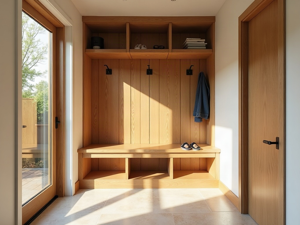 First Impressions Start at the Door: How a Thoughtful Mudroom Design and Build Sets the Tone for Your Whole Home A custom mudroom design and build featuring floor-to-ceiling cabinetry, built-in bench seating, and polished porcelain tile in a luxury Scottsdale home.