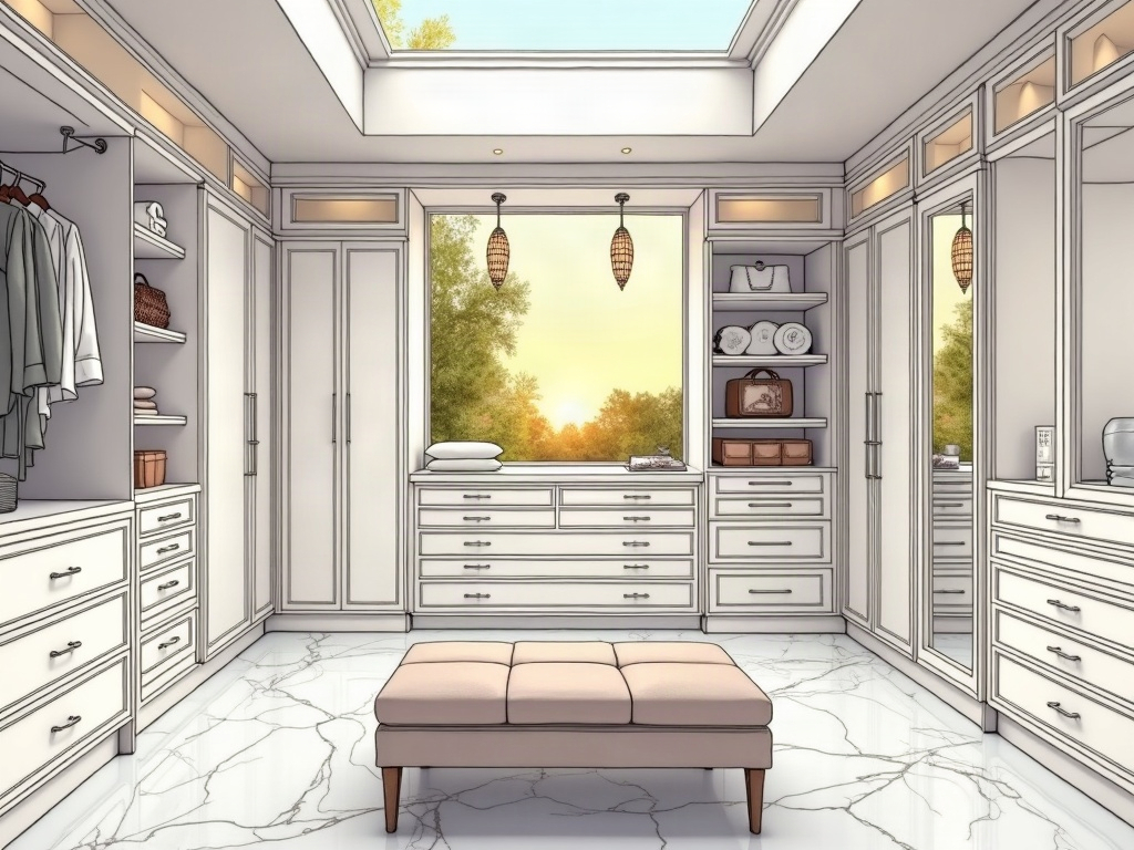 Reclaim Wasted Square Footage: How a Master Closet Room Conversion Transforms Your Morning Routine Completed master closet room conversion with custom cabinetry and integrated LED lighting inside a luxury Scottsdale home remodel
