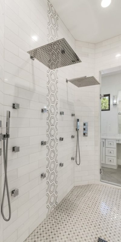 Custom multi head shower system in paradise valley az shower